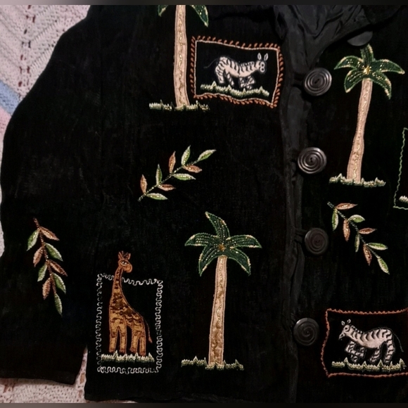 💜🩷embroidery Sweater Jacket Size S❤️💜 - Picture 5 of 9